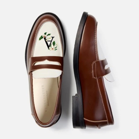 All-New Hand-Painted Initial Penny Loafer - Men's On Hand Now