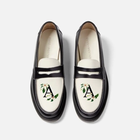 All-New Hand-Painted Initial Penny Loafer - Women's Fresh Release