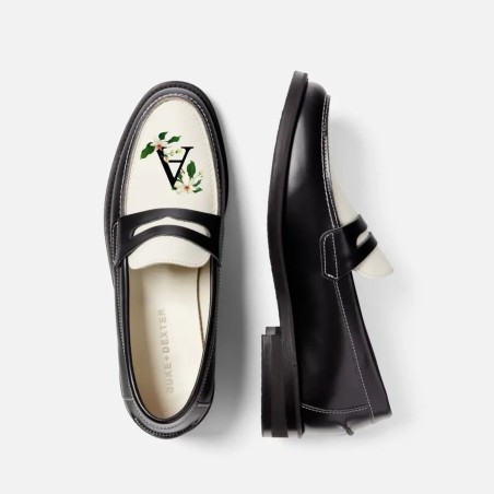 All-New Hand-Painted Initial Penny Loafer - Women's Fresh Release