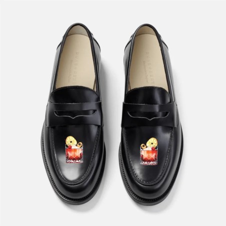 All-New Hand-Painted Motif Penny Loafer - Men's