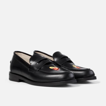 All-New Hand-Painted Motif Penny Loafer - Men's