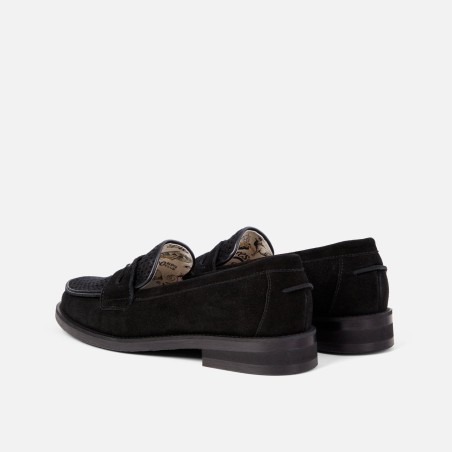 All-New Represent Black Suede Rattan Penny Loafer - Women's Limited Stock