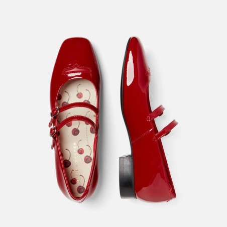 All-New Ruby Red Patent Mary Jane - Women's Available for Immediate Shipping