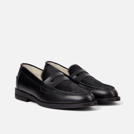 All-New Wilde Black Pony Penny Loafer - Men's Available for Immediate Shipping