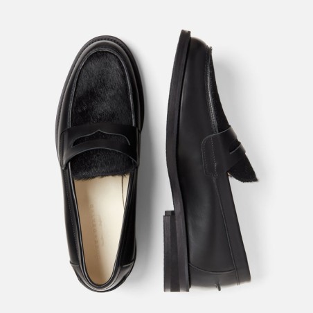 All-New Wilde Black Pony Penny Loafer - Men's Available for Immediate Shipping