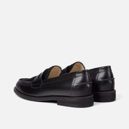 All-New Wilde Black Pony Penny Loafer - Men's Available for Immediate Shipping