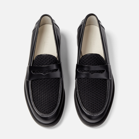 All-New Wilde Black Rattan Penny Loafer - Men's New Release