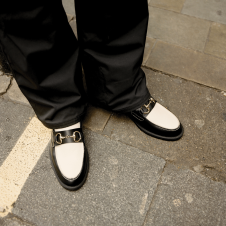 All-New Wilde Black + White Bit Loafer - Men's Just Launched