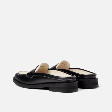 All-New Wilde Black + White Mule Loafer - Women's In Stock