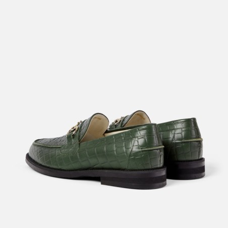 All-New Wilde Green Croc Bit Loafer - Men's