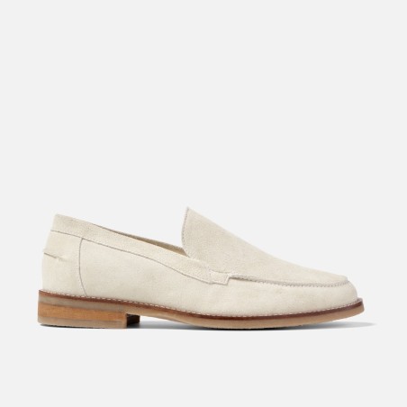 All-New Wilde Off-White Suede Slip Loafer - Men's Available for Immediate Shipping