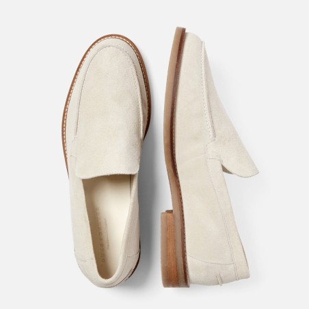 All-New Wilde Off-White Suede Slip Loafer - Men's Available for Immediate Shipping