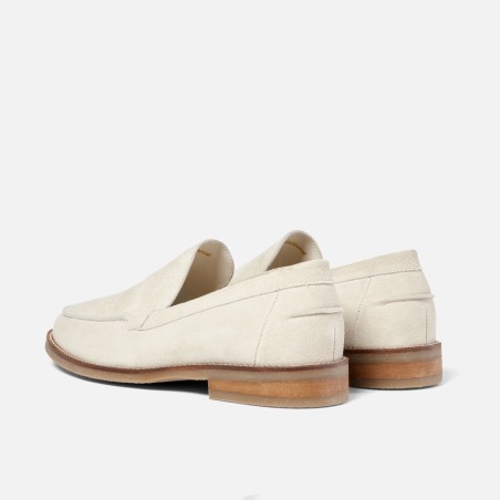 All-New Wilde Off-White Suede Slip Loafer - Men's Available for Immediate Shipping