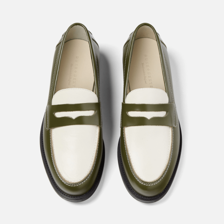 All-New Wilde Olive + White Penny Loafer - Men's New Release