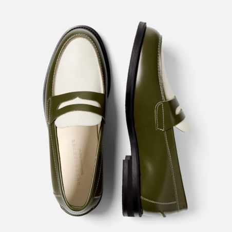 All-New Wilde Olive + White Penny Loafer - Men's New Release