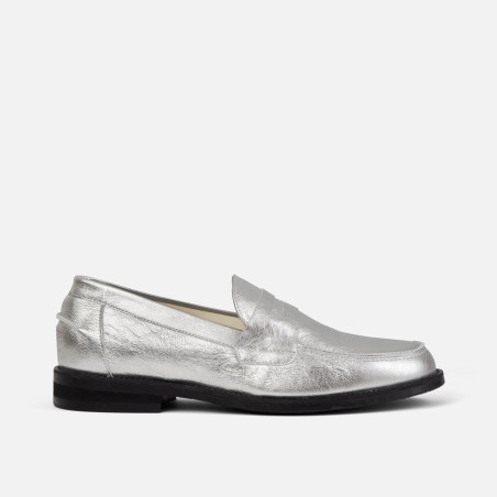 All-New Wilde Silver Penny Loafer - Men's