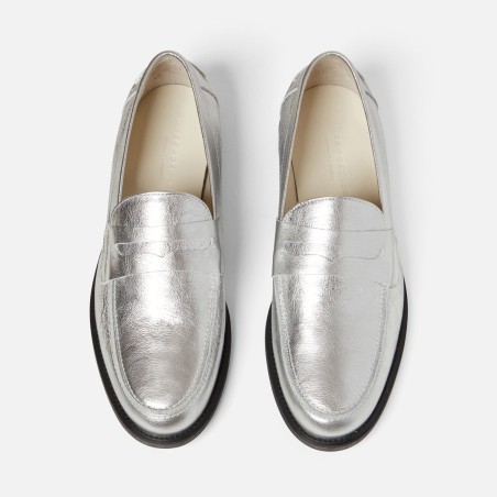 All-New Wilde Silver Penny Loafer - Men's